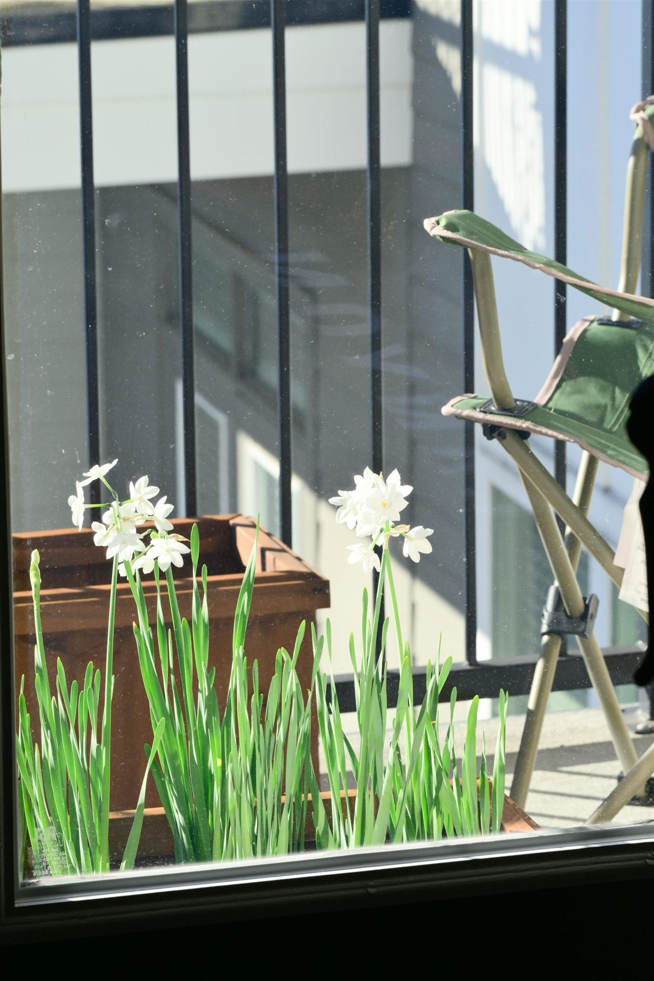 Coin balcon avec jardin en pots